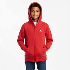 Abercrombie kids 9/10 red hooded sweatshirt